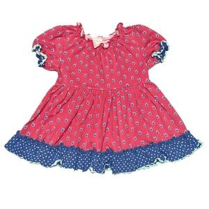 MATILDA JANE Apple Peasant Top Friends Forever Jennifer Tunic Denim Ruffle Jeans